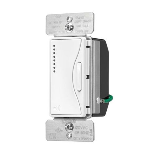 Main product image of Z-Wave Plus Accessory Dimmer, 7-Step Led Light Level Display, 120V, Alpine White, 1-Pole, 3-Way, RF9642-ZAW