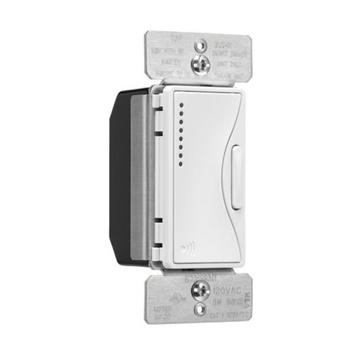 Main product image of Z-Wave Plus Accessory Dimmer, 7-Step Led Light Level Display, 120V, Alpine White, 1-Pole, 3-Way, RF9642-ZAW