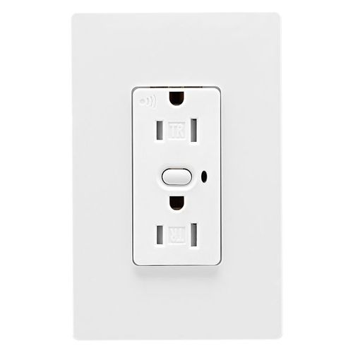 Main product image of Z-Wave Plus Split Control Wireless Receptacle, 15A, 120V Actuator, Alpine White, RFTR9605-TAW