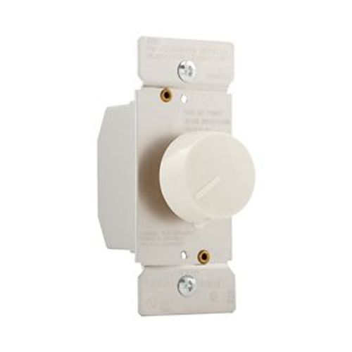 Main product image of Rotary Dimmer, Power Failure Memory, Non-Preset, #16 Awg 5A, 120V, Light Almond, Indoor 1-Pole, RI061-LA
