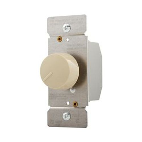Main product image of Rotary Dimmer, Power Failure Memory, Non-Preset, #16 Awg 5A, 120V, Wire Lead, Ivory 1-Pole, 600W, RI061-V