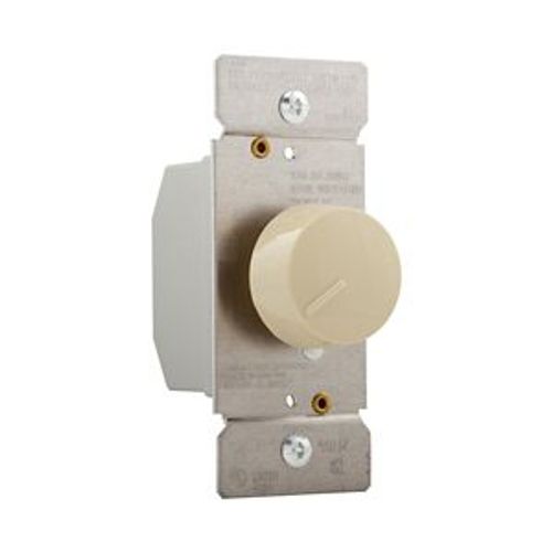 Main product image of Rotary Dimmer, Power Failure Memory, Non-Preset, #16 Awg 5A, 120V, Wire Lead, Ivory 1-Pole, 600W, RI061-V