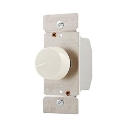 Main product image of Rotary Dimmer, Power Failure Memory, w/ Preset, #16 Awg 5A, 120V, Light Almond, Indoor 1-Pole, RI06P-LA
