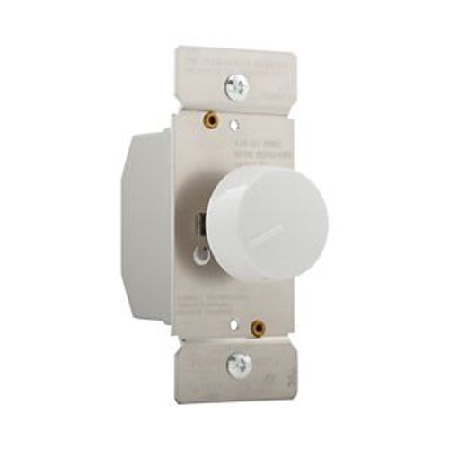 Main product image of Rotary Dimmer, Power Failure Memory, w/ Preset, #16 Awg 5A, 120V, Indoor 1-Pole, 3-Way, 600W, RI06P-W
