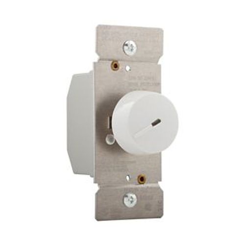 Main product image of Rotary Dimmer, Lighted, Power Failure Memory, #16 Awg 5A, 120V, Almond, 1-Pole, 3-Way, 600W, RI06PL-A