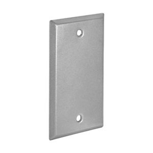 Main product image of Blank Wallplate, Surface Mount, Gray, Blank, Wet, Electrostatically Painted, 1-Gang, S1987