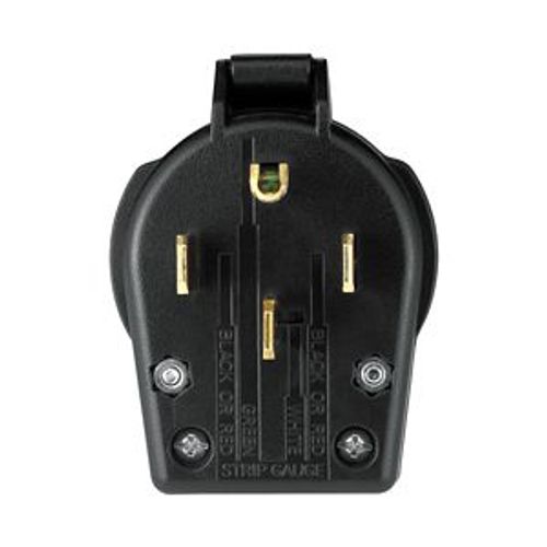 Main product image of Arrow Hart Heavy-Duty Universal Nema Power Plug, #10-4Awg 30A/50A, Dryer, 125/250V, Black, S21-SP
