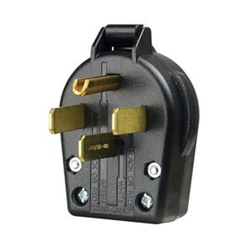 Main product image of Arrow Hart Heavy-Duty Universal Nema Power Plug, #10-4Awg 30A/50A, Dryer, 125/250V, Black, S21-SP