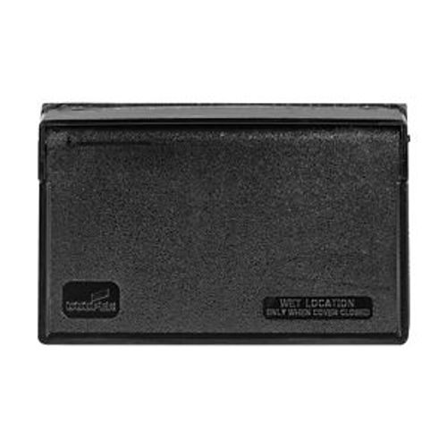 Main product image of Non-Metallic Gfci Or Decorator Cover, Self-Closing, Surface Mount, Black, Wet, 1-Gang, S3966BK-BU