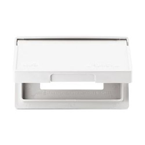 Main product image of Non-Metallic Gfci Or Decorator Cover, Self-Closing, Surface Mount, White, Wet, 1-Gang, S3966W-SP
