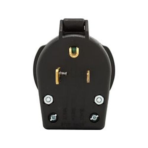 Main product image of Arrow Hart Heavy-Duty Universal Nema Power Plug, #10-6Awg 30A/50A, Dryer 125V, Black, S41-SP