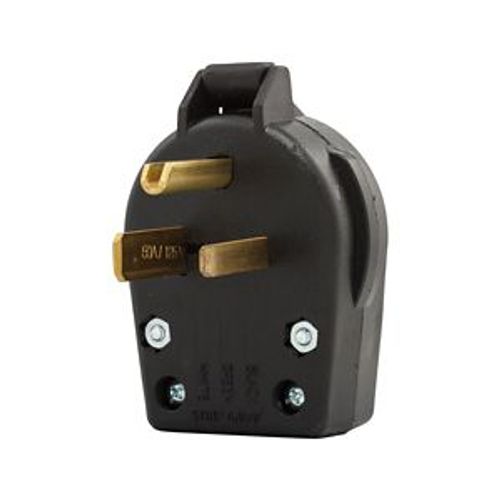 Main product image of Arrow Hart Heavy-Duty Universal Nema Power Plug, #10-6Awg 30A/50A, Dryer 125V, Black, S41-SP