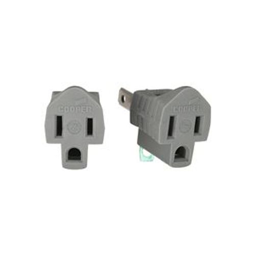 Main product image of Adaptor, Gray, Two-Pole, Three-Wire, Polarized, S419GY-SP