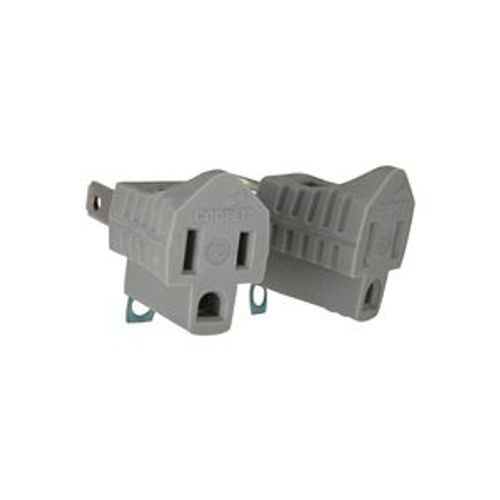 Main product image of Adaptor, Gray, Two-Pole, Three-Wire, Polarized, S419GY-SP