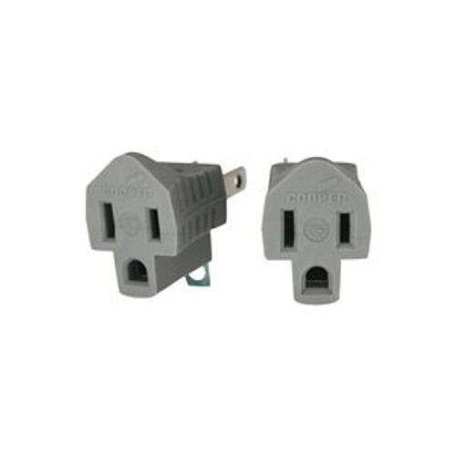 Main product image of Adaptor, Gray, Two-Pole, Three-Wire, Polarized, S419GY-SP