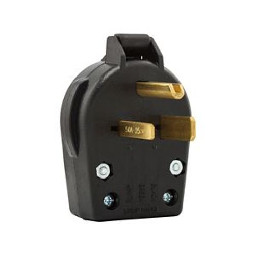Main product image of Arrow Hart Heavy-Duty Universal Nema Power Plug, #10-6Awg 30A/50A, Dryer, 250V, Black, S42-SP
