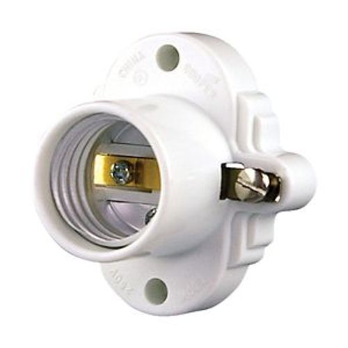 Main product image of Lampholder, Keyless Cleat Socket, #14-10 Awg, Medium Base, White, Thermoset, 250V, 660W, S752W-SP