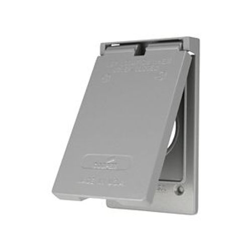 Main product image of Weatherproof Cover, Self-Closing, Surface Mount, Gray, 1.625" Dia., Wet, 1-Gang, Vertical, S993-SP