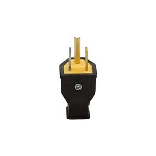 Main product image of Straight Blade Plug, #14 Awg 15A 125V, Black, Impact-Resistant 5-15P, 2-Pole 3-Wire, SA399