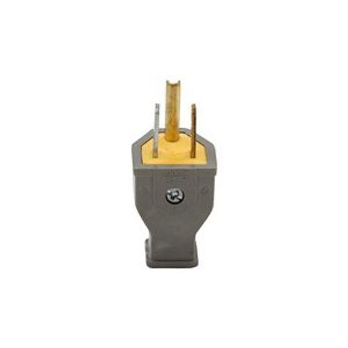 Main product image of Straight Blade Plug, #14 Awg 15A 125V, Gray, Impact-Resistant 5-15P, 2-Pole 3-Wire, SA399G