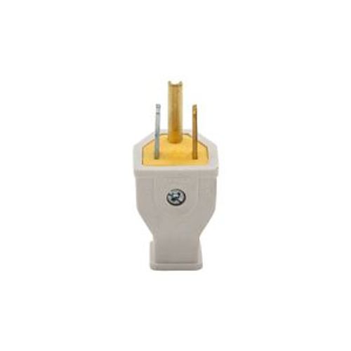 Main product image of Straight Blade Plug, #14 Awg 15A 125V, Impact-Resistant 5-15P, 2-Pole 3-Wire, 0.33"" Dia., SA399W