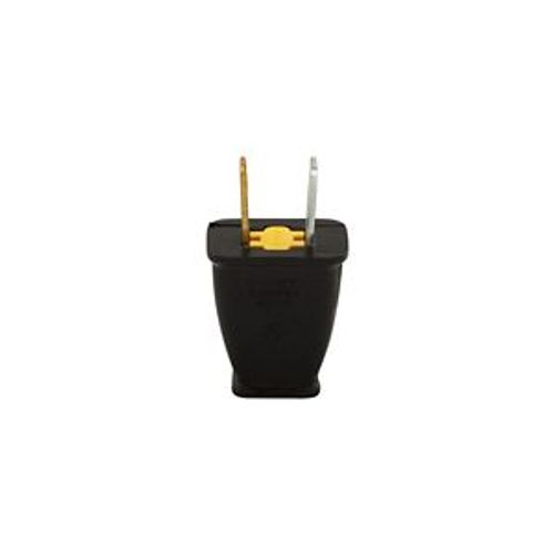 Main product image of Straight Blade Plug, #16 Awg 15A 125V, Black, Impact-Resistant 1-15P, 2-Pole, 2-Wire, SA540