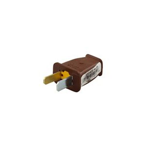 Main product image of Straight Blade Plug, #16 Awg 15A 125V, Brown, Impact-Resistant 1-15P, 2-Pole, 2-Wire, SA540B