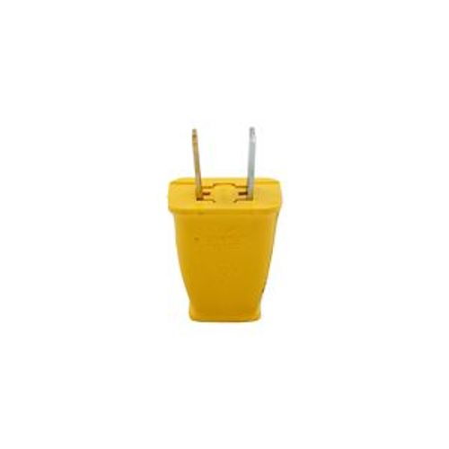 Main product image of Straight Blade Plug, #16 Awg 15A 125V, Translucent Gold, Impact-Resistant 1-15P, 2-Pole, 2-Wire, SA540GD