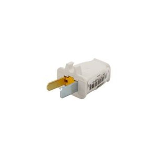Main product image of Straight Blade Plug, #16 Awg 15A 125V, Impact-Resistant 1-15P, 2-Pole, 2-Wire w/ Cord Clip, SA940W