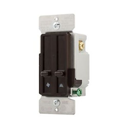 Main product image of Dimmer & Fan Speed Control, No Neutral Required, #14 -12 Awg 120V, Brown, 1-Pole, 300W, SDC15-B