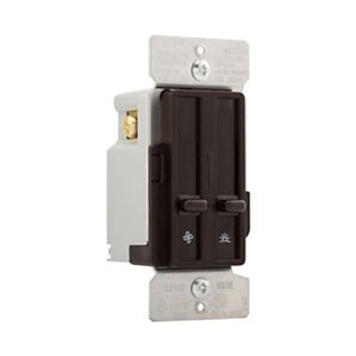 Main product image of Dimmer & Fan Speed Control, No Neutral Required, #14 -12 Awg 120V, Brown, 1-Pole, 300W, SDC15-B