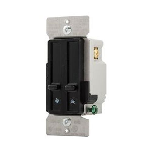Main product image of Dimmer & Fan Speed Control, No Neutral Required, #14 -12 Awg 120V, Black, 1-Pole, 300W, SDC15-BK