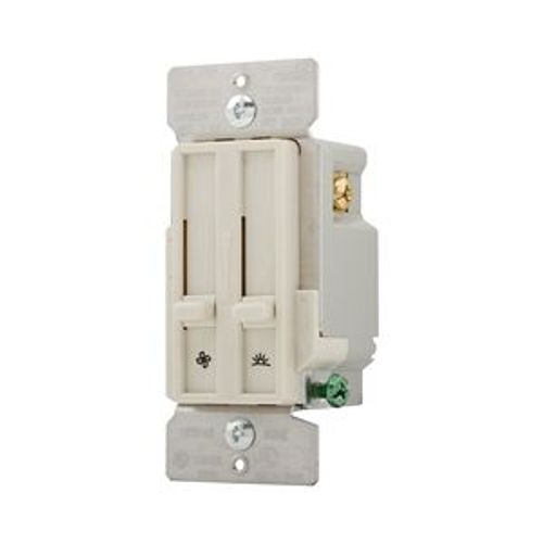 Main product image of Dimmer & Fan Speed Control, No Neutral Required, #14 -12 Awg 120V, Light Almond, 1-Pole, 300W, SDC15-LA