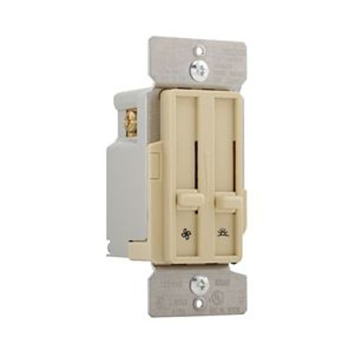 Main product image of Dimmer & Fan Speed Control, No Neutral Required, #14 -12 Awg 120V, Ivory, 1-Pole, 300W, SDC15-V