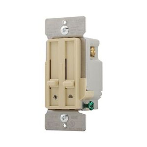 Main product image of Dimmer & Fan Speed Control, No Neutral Required, #14 -12 Awg 120V, Ivory, 1-Pole, 300W, SDC15-V