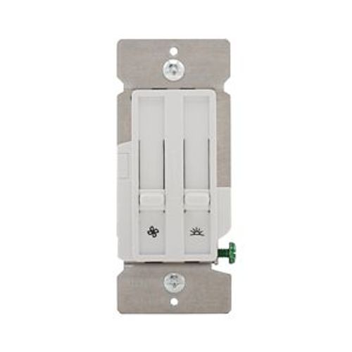 Main product image of Dimmer & Fan Speed Control, No Neutral Required, #14 -12 Awg 120V, 1-Pole, 300W, SDC15-W