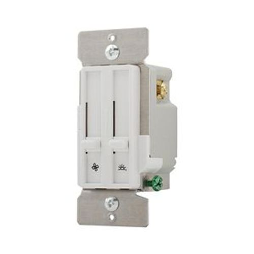 Main product image of Dimmer & Fan Speed Control, No Neutral Required, #14 -12 Awg 120V, 1-Pole, 300W, SDC15-W