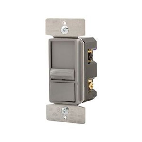 Main product image of Dimmer, No Neutral Required, #14 -12 Awg 120/277 Vac, Gray, Led, Fluorescent, 1-Pole, 3-Way, SF10P-GY