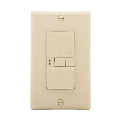 Main product image of Blankface Gfci, Audible Alarm, Self-Test, #14 -10 Awg 20A 125V, Gfci, Ivory 2-Pole 3-Wire, SGFDA20V
