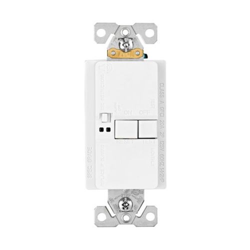 Main product image of Blankface Gfci, Audible Alarm, Self-Test, #14 -10 Awg 20A 125V, Gfci, Blankface, 2-Pole 3-Wire, SGFDA20W