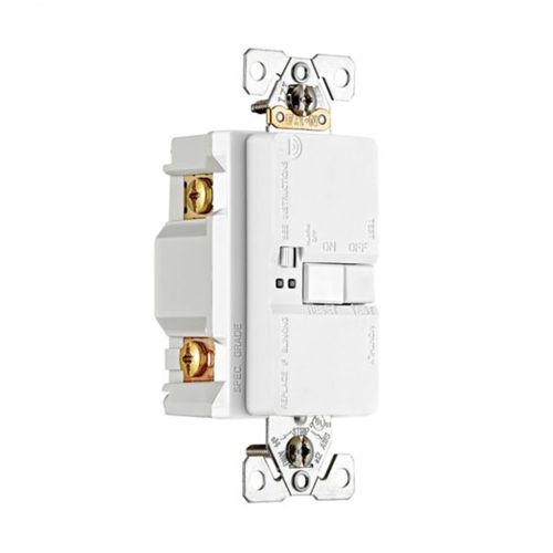 Main product image of Blankface Gfci, Audible Alarm, Self-Test, #14 -10 Awg 20A 125V, Gfci, Blankface, 2-Pole 3-Wire, SGFDA20W