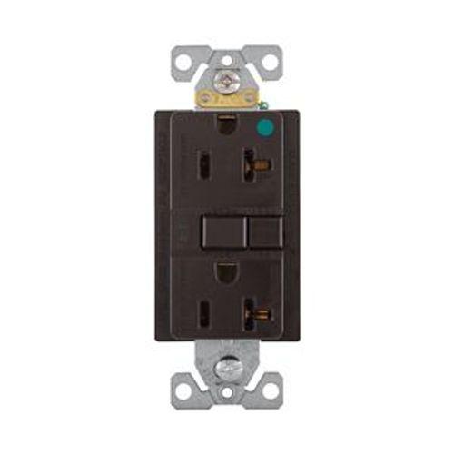 Main product image of Hospital Grade Gfci Receptacle, Self-Test, #14 -10 Awg 20A 125V, Gfci, Brown, 2-Pole 3-Wire, SGFH20FB