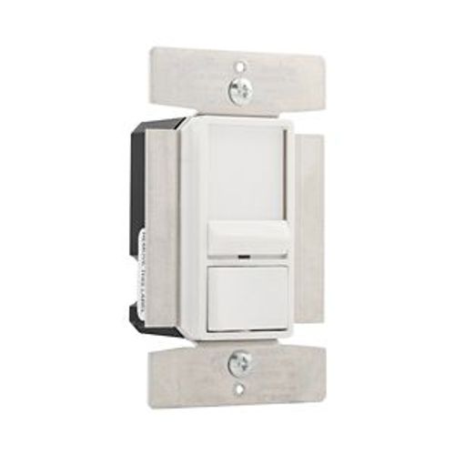 Main product image of Slide Dimmer, No Neutral Required, #14 -12 Awg 120V, White Mlv, 1-Pole, 3-Way, 1-Phase, 1000W, SI10P-W
