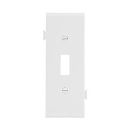 Main product image of Sectional Wallplate, Center Piece, White, Toggle Cutout, Polycarbonate, Single- Gang, Mid-Size, STC1W