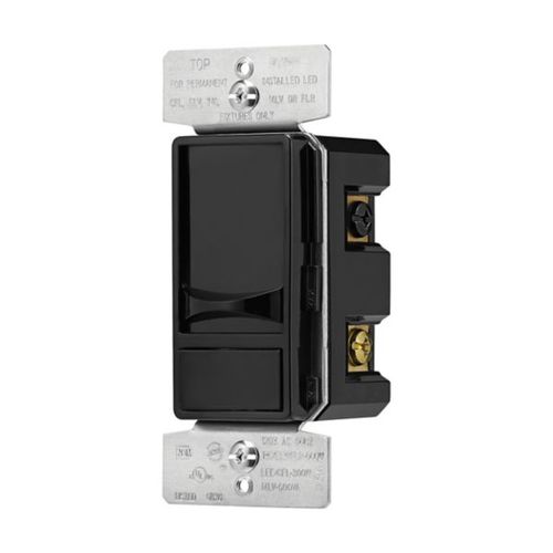 Main product image of Slide Dimmer 300W Led-600W Halogen, #14 -12 Awg, 120V, Black, 68 Hz, Mark 10 Fluorescent, 1-Pole, SUL06P-BK-KB-L