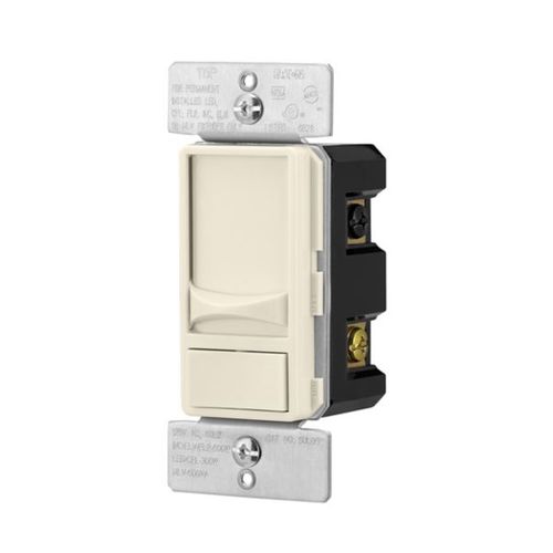 Main product image of Slide Dimmer, 300 W Led-600 W Halogen, #14 -12 Awg 120V 60Hz, Mark 10 Fluorescent, 1-Pole, 3-Way, SUL06P-LA-KB-L