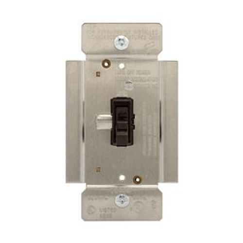 Main product image of Toggle Dimmer, Power Failure Mode, Non-Preset, 120V, Brown, Indoor 1-Pole, 3-Way, 1-Phase, 1000W, TI3101-B