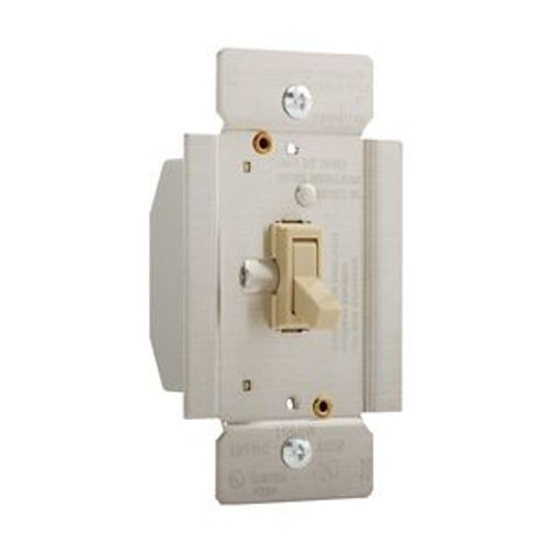 Main product image of Toggle Dimmer, Power Failure Mode, Non-Preset, 120V, Ivory, Indoor 1-Pole, 3-Way, 1-Phase, 1000W, TI3101-V