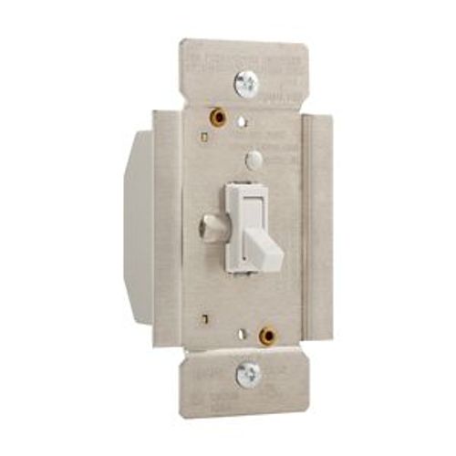 Main product image of Toggle Dimmer, Power Failure Mode, Lighted, Non-Preset, 120V, Indoor 1-Pole, 3-Way, 1-Phase, TI3101-W