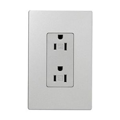 Main product image of Receptacle, 15A, 125V,Two-Pole, Thermoplastic, White, TR1107SG-SP-L